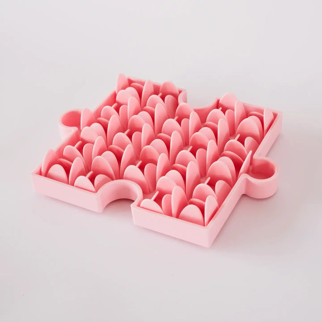 Tapis de léchage puzzle - Rose - Furlou