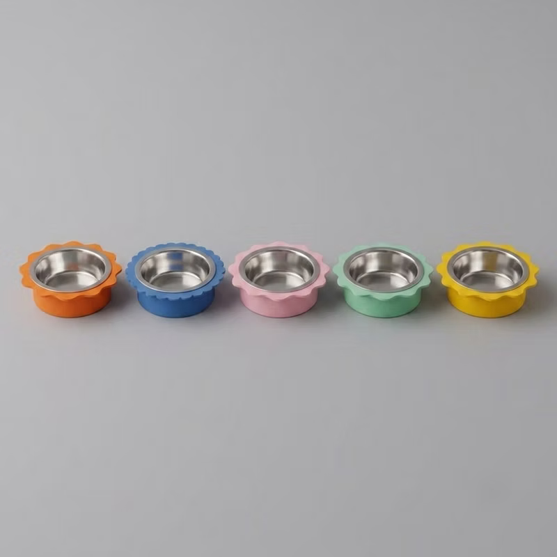Gamelle vague avec insert inox - Ronron Petclub