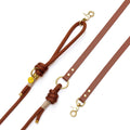 Laisse mains libres corde x Biothane Brownie - 19mm - Atelier Markiz