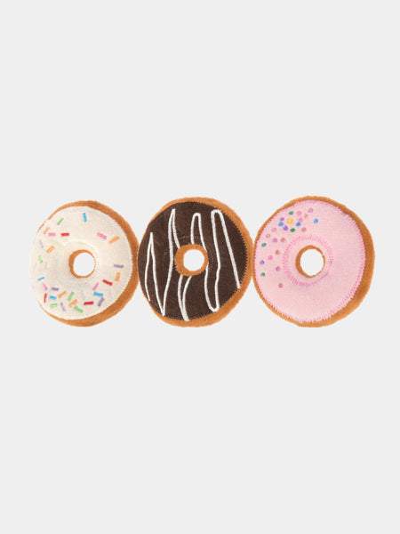 Feline Frenzy Kitty Kreme Doughnuts – Lot de 3 jouets