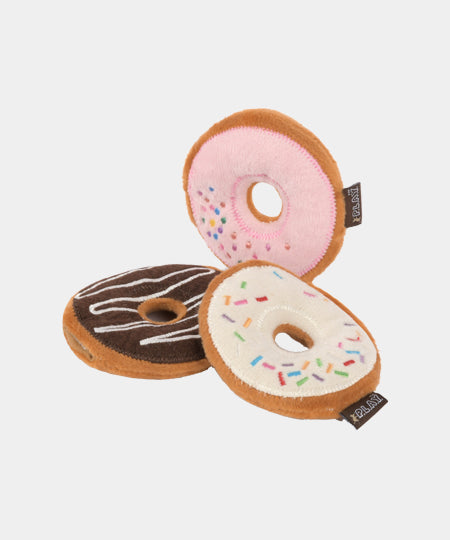Feline Frenzy Kitty Kreme Doughnuts – Lot de 3 jouets