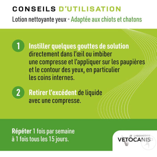 Lotion yeux 60 ml chien et chat - Vetocanis